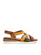 Sommer Damenplattformen Tabac Braun