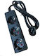 Eaton Power Cable Iec 60320 C14 To Cee 7/7 Power Supply 1.7 M Black