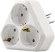 Makel 16a/250v Ip20 Built-in Triple Socket