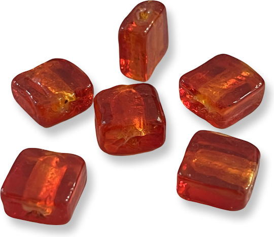 Perlen Murano 13* 13mm Rote 10 Stück