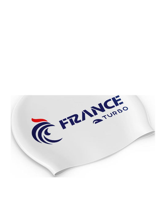 Turbo Adult Swimming Cap made of Silicone White