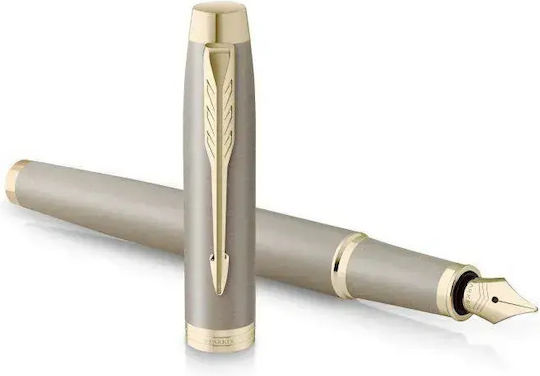Parker IM Sandstone CHT Fountain Pen Medium Bronze Made of Brass