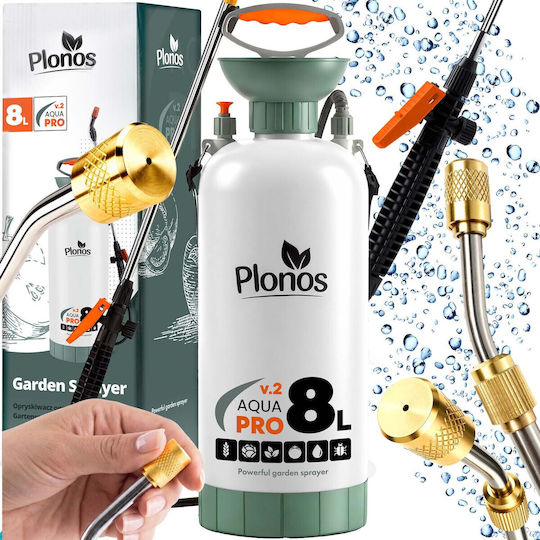 Plonos Pulverizator cu Presiune cu Capacitate de 8l 2.76bar în Culoare Gri