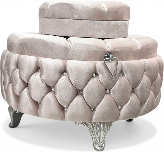 Olia Home Βαπτιστικό Μπαούλο με θέμα Vintage 60x37x37εκ.