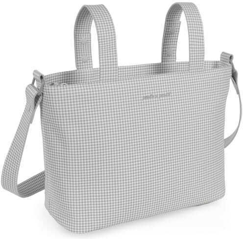 Pasito a Pasito Diaper Bag-Changing Mat Shoulder/Handbag Gray 37x24x13cm