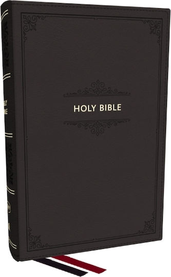 Kjv Personal Size Large Print End-of-verse Reference Bible, Black Leathersoft, Red Letter, Comfort Print (thumb Indexed) - Thomas Nelson Publishers - Leather / Fine Binding