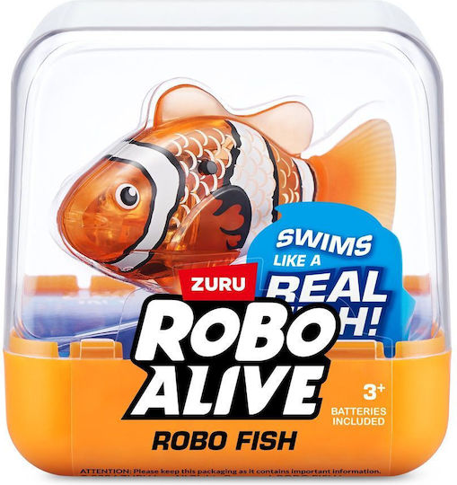 Robo Alive Fish Orange W White 7191b