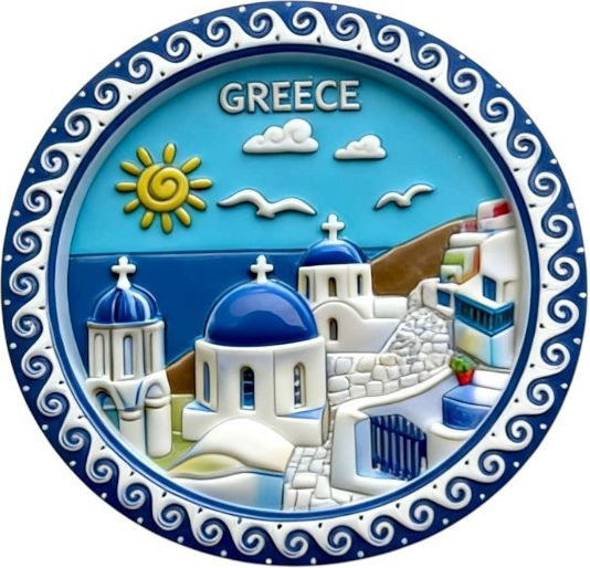 Tourist Souvenir Decorative Magnets Set 12 Pieces Greece 678539 678539