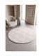 Conceptum Hypnose Runder Wohnzimmer Teppich Cream Herstellerfarbe Φ120cm