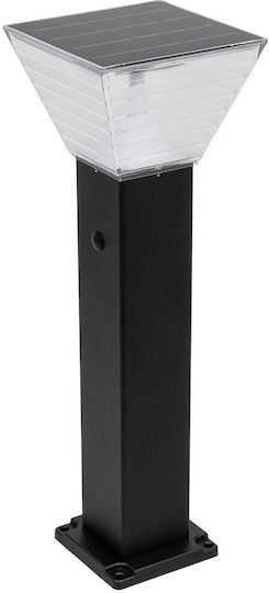 GloboStar Veggie Ηλιακό Φωτιστικό Δαπέδου Κολωνάκι 10W 500lm Ψυχρό Λευκό 6000K με Φωτοκύτταρο IP65 19.5x19.5x60εκ.