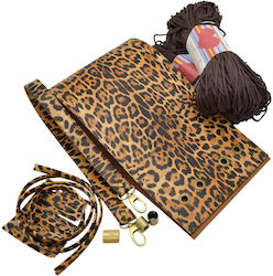Erato Baby Leopard Gestrickte Taschenmaterialien Handgriff Schultergurt Garn Heart 600g Braune