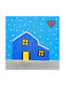 Καδράκι Blue Winter House