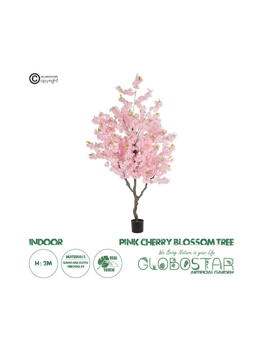 Künstlicher Dekorative Baum im Freien Rosa Kirsche Blüte Höhe 200cm
