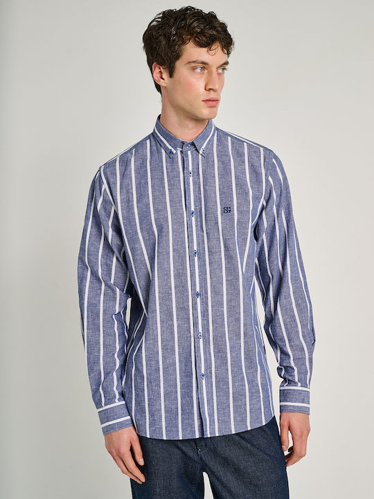 Long Sleeve Striped Blue Shirt 61-009.055.N0000