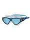 Zoggs Tri Vision Swimming Goggles Adults with Anti-Glare Lenses Blue