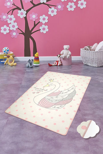 Conceptum Hypnose Swan Παιδικό Χαλί Λευκό 140x190cm