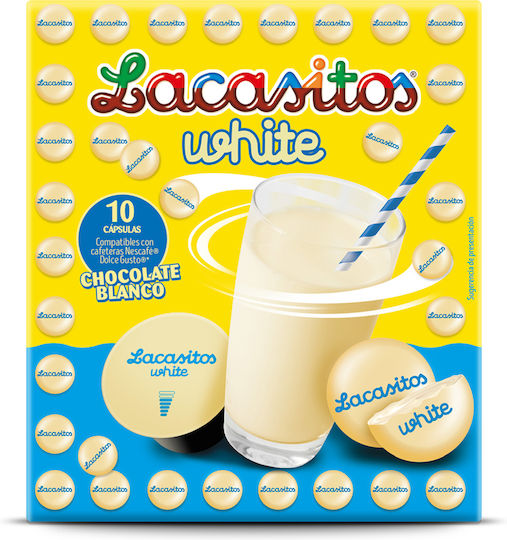 Cafe Baque Cappuccino Lacasitos Capsules Compatible With Dolce Gusto Machine 10 Caps