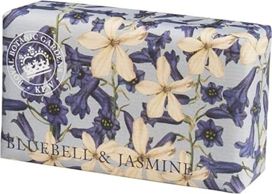 Royal Botanical Gardens Kew Wrapped Soap Bar Bluebell & Jasmine 240g Luxury Soap Jasmine & Bluebell Scent