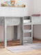Kids Bunk Bed Single Gray for Mattress 80x200cm