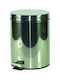 AGC Inox Badezimmer Mülleimer 5lt Silber