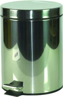 AGC Inox Badezimmer Mülleimer 5lt Silber