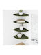 Olive Green Wall Shelves (4 Pieces) 24x24x2 cm