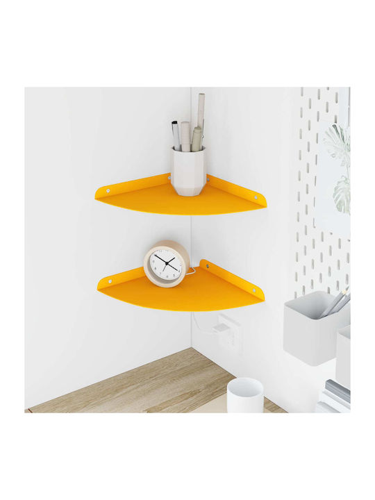 Chamomile Yellow Wall Shelves (2 Pieces) 24x24x...