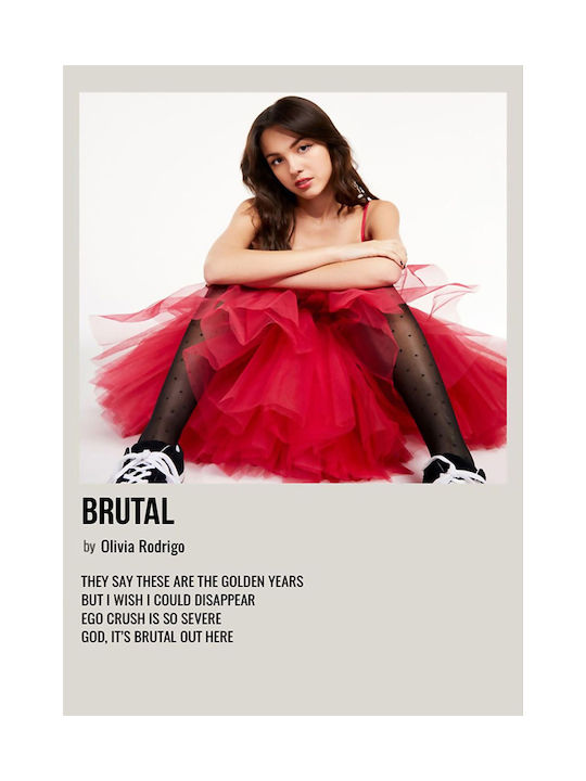 Music Poster Brutal Olivia Rodrigo Ms733 40cm X 50cm