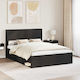 vidaXL Wooden Bed Headboard Black 166.5x100cm