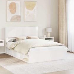 vidaXL Wooden Bed Headboard White 166.5x100cm
