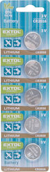 Литиеви Батерии 3v Extol Energy 42053 5 Броя Метални Cr2016