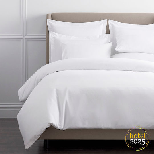 Isadore Lorraine Set Double 200x240cm White Duvet Covers