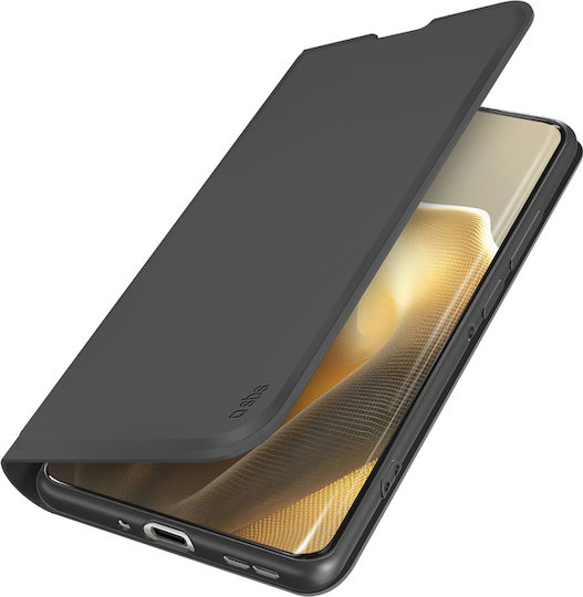 SBS Smooth Портмоне Силикон Черен (Motorola Edge 60 Pro)