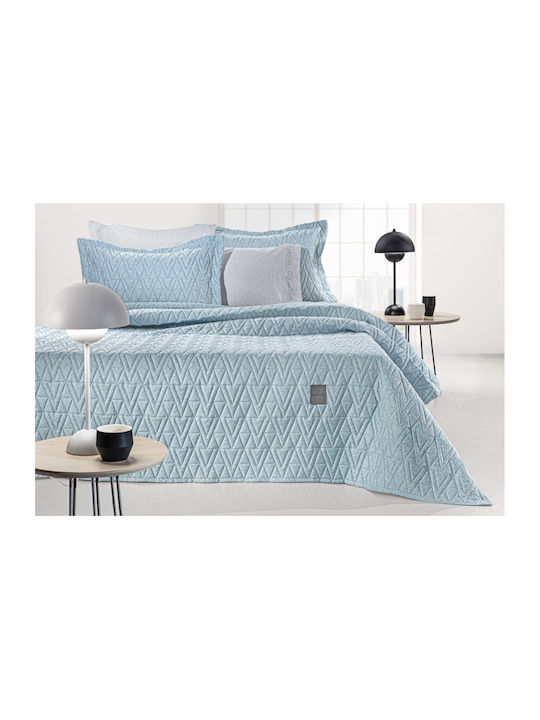 Guy Laroche Kylian Kylian Tagesdecken Set Halbdoppel aus Polyester Denim 180x240cm 2Stücke