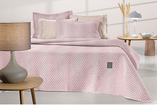 Guy Laroche Vera Vera Set Coverlet Semi-Double from Polyester Pudra 180x240cm 2pcs