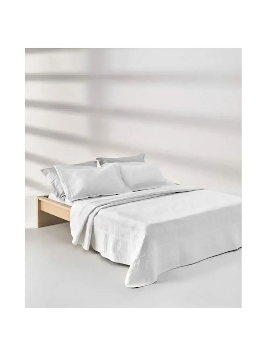Kentia Set Coverlets King Size Cotton White 260x250cm 3 Pieces