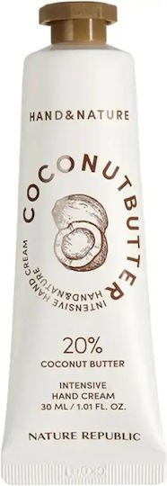 Nature Republic Hand & Nature Intensive Hand Cream Coconut Butter 30 Ml
