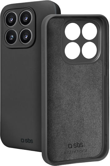 SBS Instinct Umschlag Rückseite Silikon Schwarz Xiaomi 17