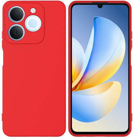 Oba Rückseite Umschlag Silikon Rotes (Realme Note 70T)