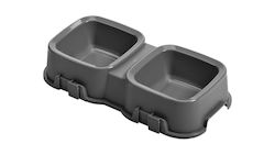 Ideaplus Pet Plastic Food Bowl 2 Pieces