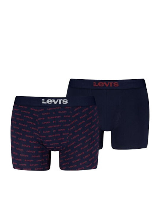 Мъжки Боксерки Navy/Червени 2Pack