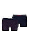 Мъжки Боксерки Navy/Червени 2Pack