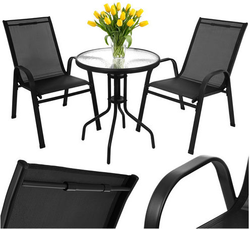 Living Room Set for Small Outdoor Spaces 3 Pieces Gardlov