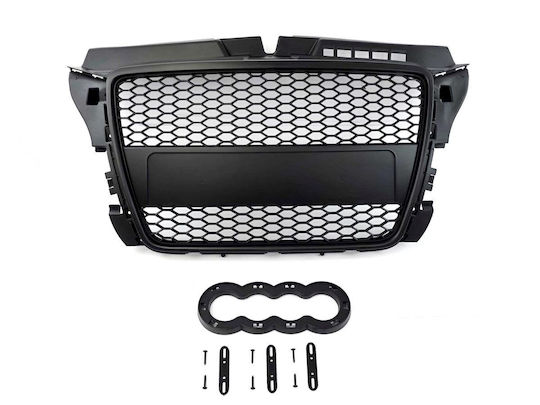 Mască Audi A3 8p 2008–2013 Rs Look Neagră Mat Bază Placă Fără Siglă