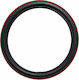 Car Steering Wheel Cover Black Red Stitching 37-39cm PVC & Rubber Non-Slip Universal