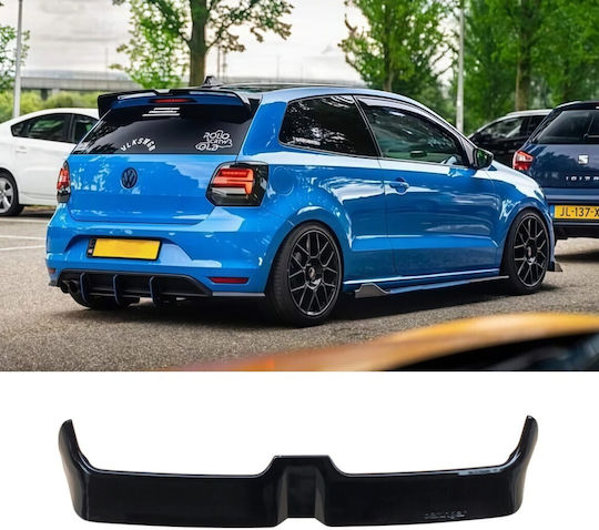 Carro 232997 Roof Spoiler Otr Style Volkswagen Polo 2011-2017 Glossy Black