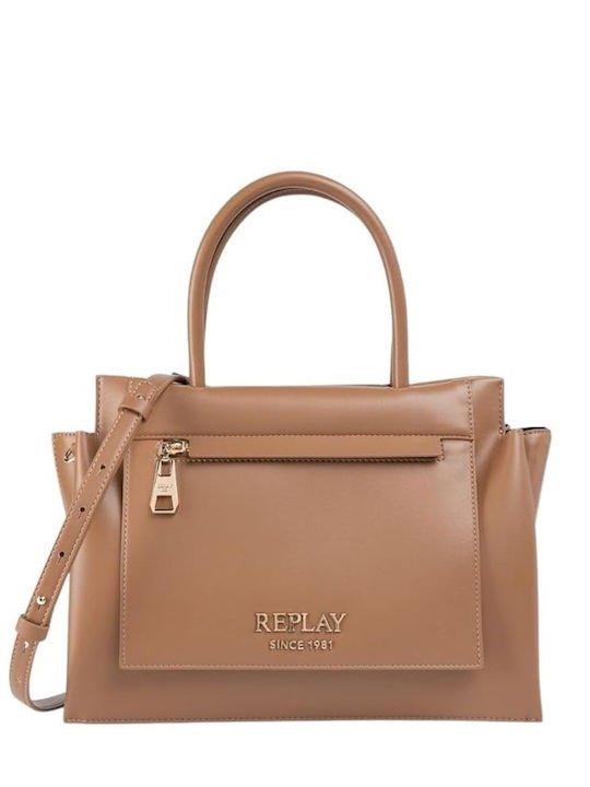 Replay Women's Brown Shoulder Bag