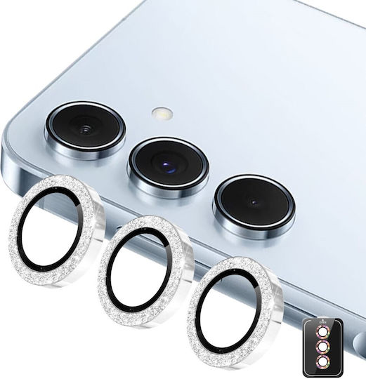 Samsung Galaxy A57 5g Enkay Κρίκοι Προστασίας Κάμερα Lens Protector Rings Silver
