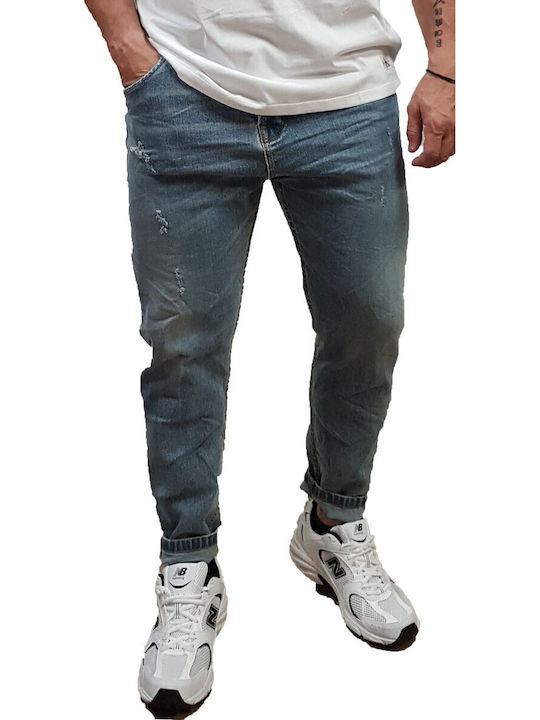 Cover Jeans Men's Elastic Jeans Pants with Loos...