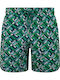 Men's Swimwear Shorts Green with Prints